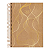 Caderno Espiral Capa dura 1/4 10 Matérias Kraft Gold Jandaia - Imagem 1
