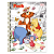 Caderno Espiral Capa dura Uni Pooh 01Mat/80fls Tilibra - Imagem 1