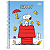 Caderno Espiral Capa dura Snoopy 10Mat/160fls Tilibra - Imagem 1