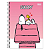 Caderno Espiral Capa dura Snoopy 10Mat/160fls Tilibra - Imagem 3