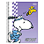 Caderno Espiral Capa dura Snoopy 10Mat/160fls Tilibra - Imagem 2