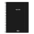 Caderno Espiral Capa plástica Neon Preto 10mat/160fls Tilibra - Imagem 1