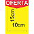 Cartaz em papel duplaz amarelo 10X15cm Oferta C/10uni Radex - Imagem 2