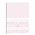 Caderno Espiral Capa dura Uni 15Mat/240fls Rosa Rose Animativa - Imagem 2