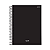 Caderno Espiral Capa dura Stiff preto 20Mat/320fls Jandaia - Imagem 1