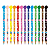 Lápis de Cor Triangular C/Pompom Fini C/12 Cores LeoLeo - Imagem 2