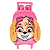 Mochila de Carrinho Patrulha Canina Skye Rosa Infantil Luxcel - Imagem 1