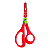 Tesoura Escolar Infantil Moranguinho 13.5cm Skypaper - Imagem 1