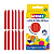 Lápis de Cera Estaca Vermelho 100g Acrilex - Imagem 2