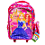 Kit Mochila Carrinho+Lancheira+Estojo Princesas Rosa Vivasol - Imagem 1