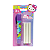 Borracha Caneta Retratil C/3 Refil Hello Kitty LEOLEO - Imagem 1