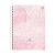 Caderno Espiral Universitário Capa dura 10Mat/160FLS Rosa Rose Animativa - Imagem 1
