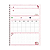 Caderno Espiral Universitário Capa dura 10Mat/160FLS Rosa Rose Animativa - Imagem 2
