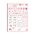 Caderno Espiral Universitário Capa dura 10Mat/160FLS Rosa Rose Animativa - Imagem 3