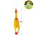 Rubber Sound Tie Toy para Pet, frango, frango, galo, cachorro, criança, bebê, - Imagem 2