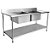 Pia 1,2 m Total Inox AISI 304 com 2 cubas 60 x 50 x 33 cm Fritomaq - Imagem 1