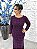 Vestido Fernanda longo roxo uva pedraria 54 - Imagem 2