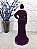 Vestido Fernanda longo roxo uva pedraria 54 - Imagem 5