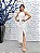 Vestido Carrie Midi branco com franjas 38 - Imagem 1