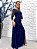 Vestido Clarice longo azul marinho pedraria 38 - Imagem 2
