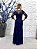 Vestido Clarice longo azul marinho pedraria 38 - Imagem 4