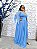 Vestido Laís longo azul serenity glitter - Imagem 5