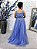 Vestido Melinda longo azul hortênsia 48 - Imagem 2