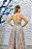 Vestido Elsa longo cinza com nude pedraria - Imagem 6