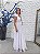 Vestido Ariana longo branco de tule - Imagem 3