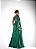 Vestido longo Paris Verde Musgo busto drapeado - Imagem 2
