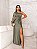 Vestido Lisboa longo verde oliva + Clutch brinde - Imagem 1