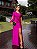 Vestido Lisboa longo fúcsia + Clutch brinde - Imagem 1