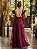 Vestido Belgica longo marsala fita - Imagem 3