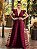 Vestido Belgica longo marsala fita - Imagem 1