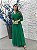 Vestido Damasco bordado manualmente + Clutch Brinde - Imagem 1
