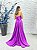Vestido Montreal longo roxo uva + Clutch brinde - Imagem 3