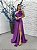 Vestido Montreal longo roxo uva + Clutch brinde - Imagem 1