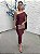 Vestido Libéria midi marsala - Imagem 1