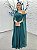 Vestido Santa Lucia verde esmeralda + Clutch brinde - Imagem 1