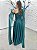 Vestido Santa Lucia verde esmeralda + Clutch brinde - Imagem 2