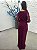 Vestido Centauri marsala bordado manualmente + Clutch Brinde - Imagem 2