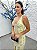 Vestido Electra amarelo pastel bordado manualmente + Clutch Brinde - Imagem 4