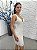 Vestido Canopus curto branco bordado manualmente + Clutch Brinde - Imagem 2