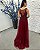Vestido Jaspe marsala bordado manualmente + Clutch Brinde - Imagem 2