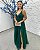 Vestido Júpiter verde esmeralda bordado manualmente + Clutch Brinde - Imagem 1