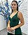 Vestido Júpiter verde esmeralda bordado manualmente + Clutch Brinde - Imagem 3
