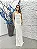 Vestido Emirados branco bordado manualmente + Clutch Brinde - Imagem 1