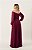 Vestido Alita marsala bordado manualmente + Clutch Brinde - Imagem 2