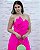Vestido Washington rosa chiclete + Clutch brinde - Imagem 2