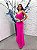 Vestido Airi rosa chiclete + Clutch brinde - Imagem 2